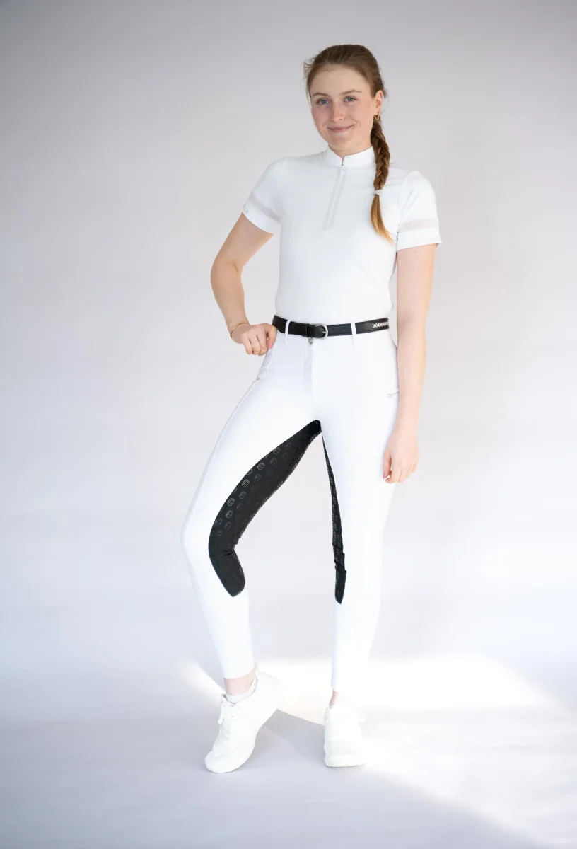 Turnier Reithose "Performance" - Weiß ohne Glitzer – Bild 4